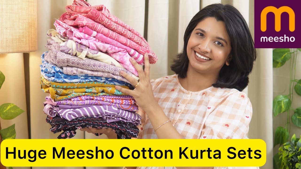 Huge Meesho Cotton Kurta Sets Haul 🌸