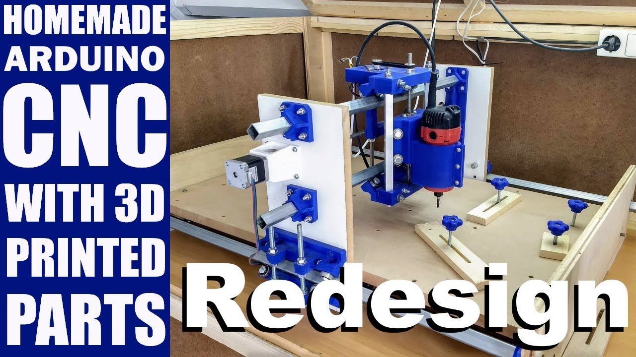 Homemade CNC with 3D Printed Parts - Redesign