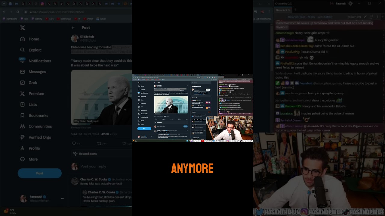 Sleepy Joe Biden FORGETS | Hasanabi Reacts