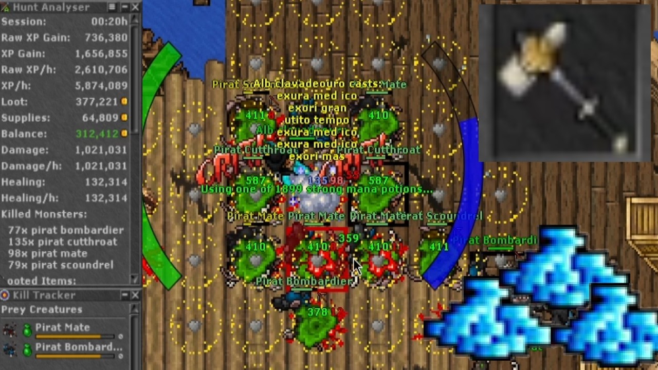 [TIBIA] EK 490+ PIRAT  -2 É UMA MÁQUINA DE PROFIT PARA KNIGHT