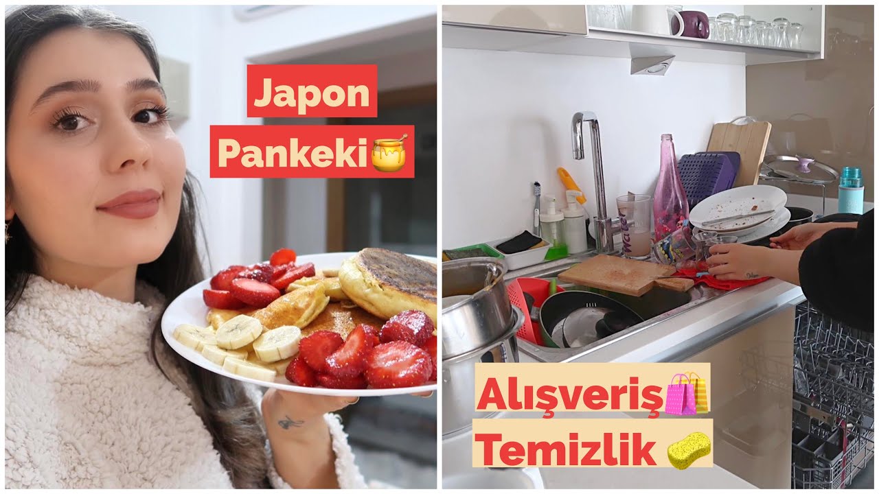 BENİMLE 2 GÜN! 🌝 MARKET ALIŞVERİŞİ | TEMİZLİK | JAPON PANKEKİ