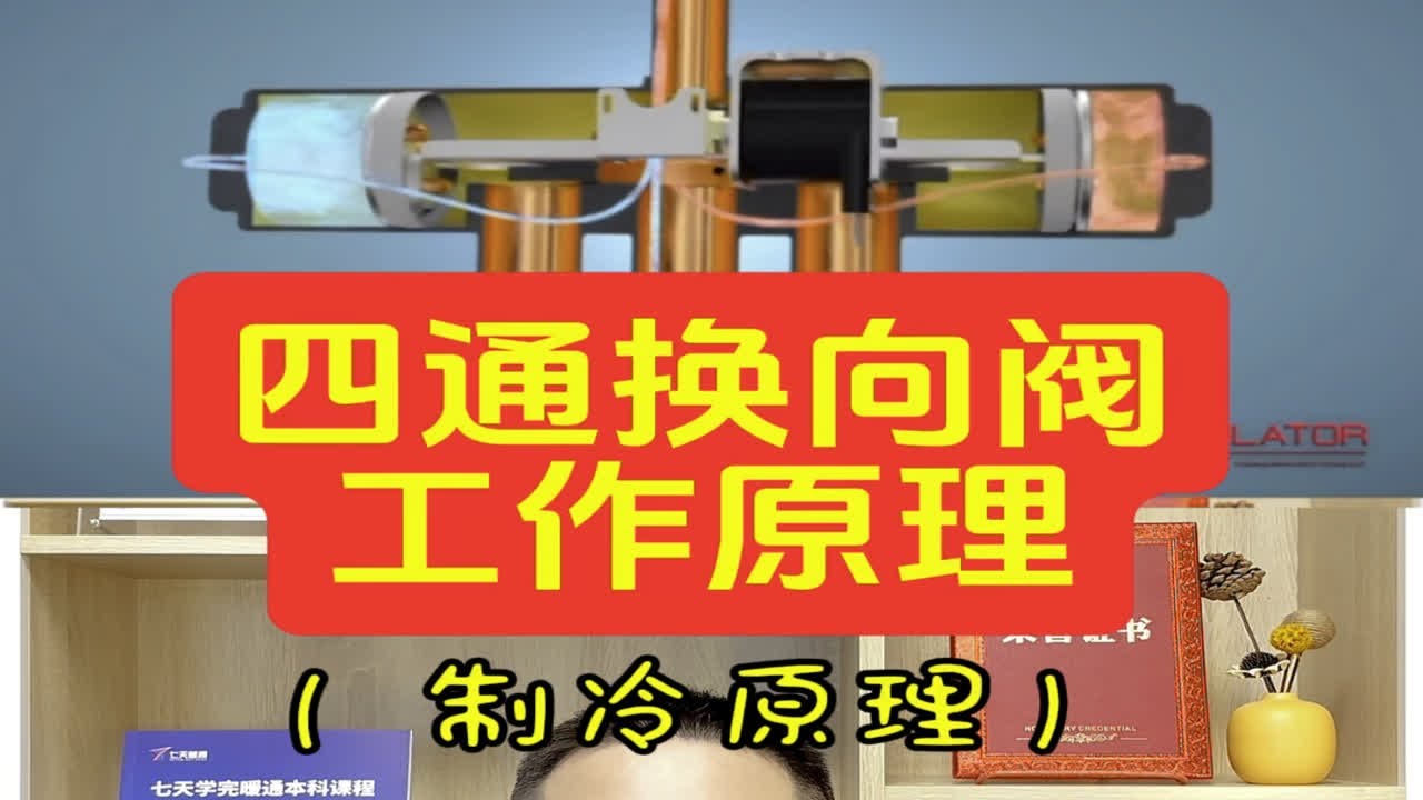 空调制冷和制热模式切换制冷原理四通换向阀热泵暖通空调