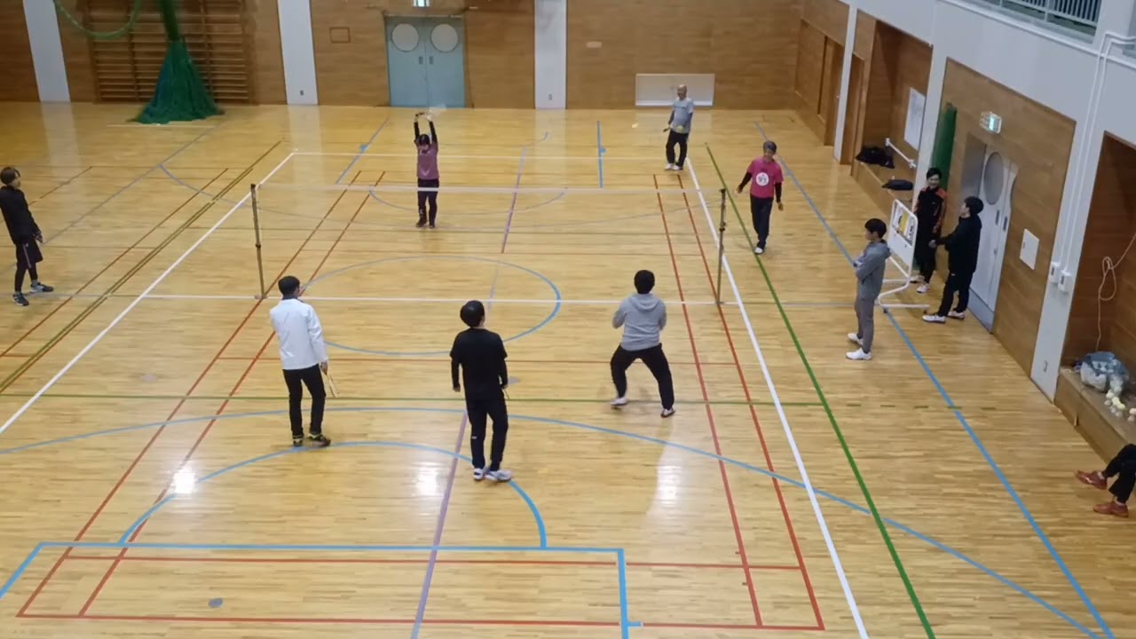 1/29 ⑧ ファミリーバドミントン練習【南高梅】