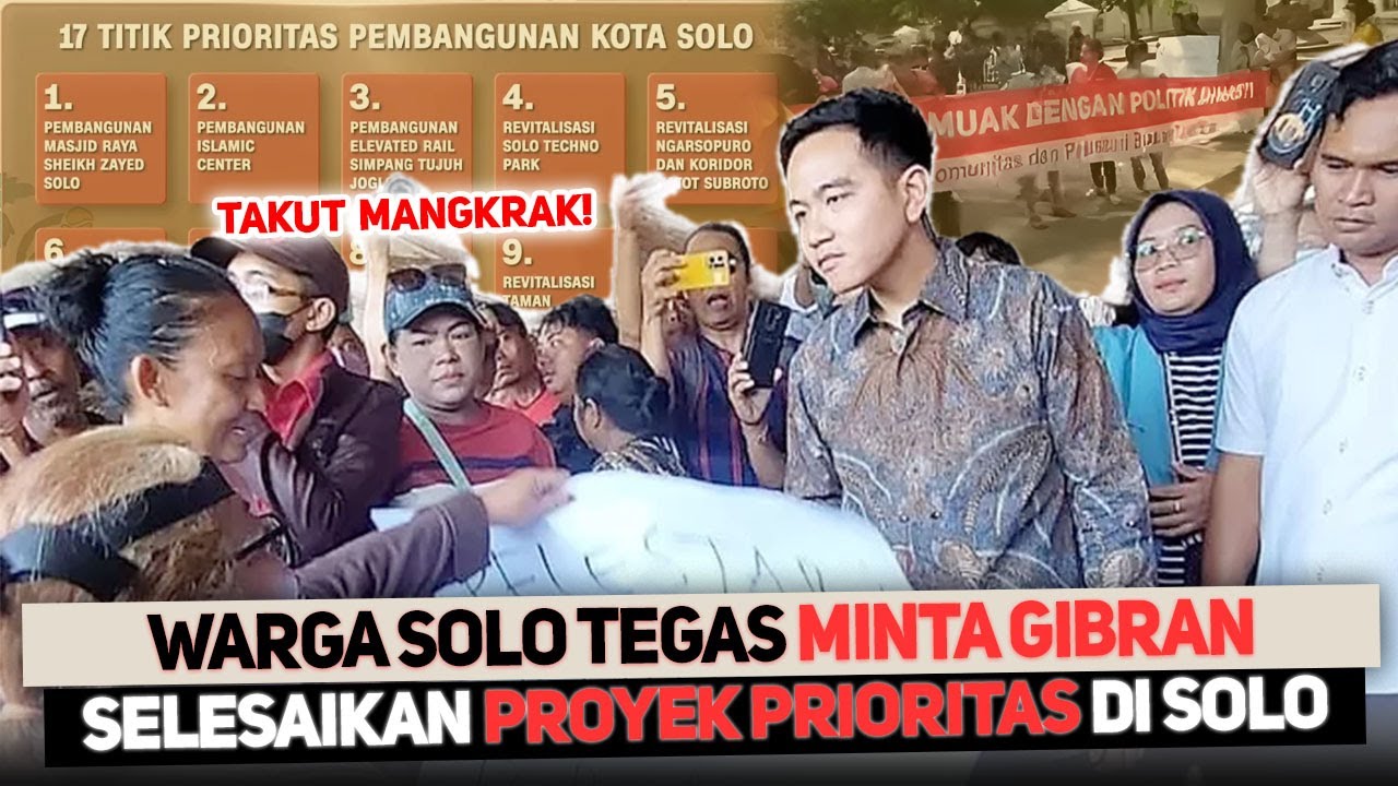 NGAMUK🔥WARGA SOLO TOLAK PENCAPRESAN GIBRAN❗NASIB PROYEK PRIORITAS DI SOLO TERANCAM MANGKRAK❓❓