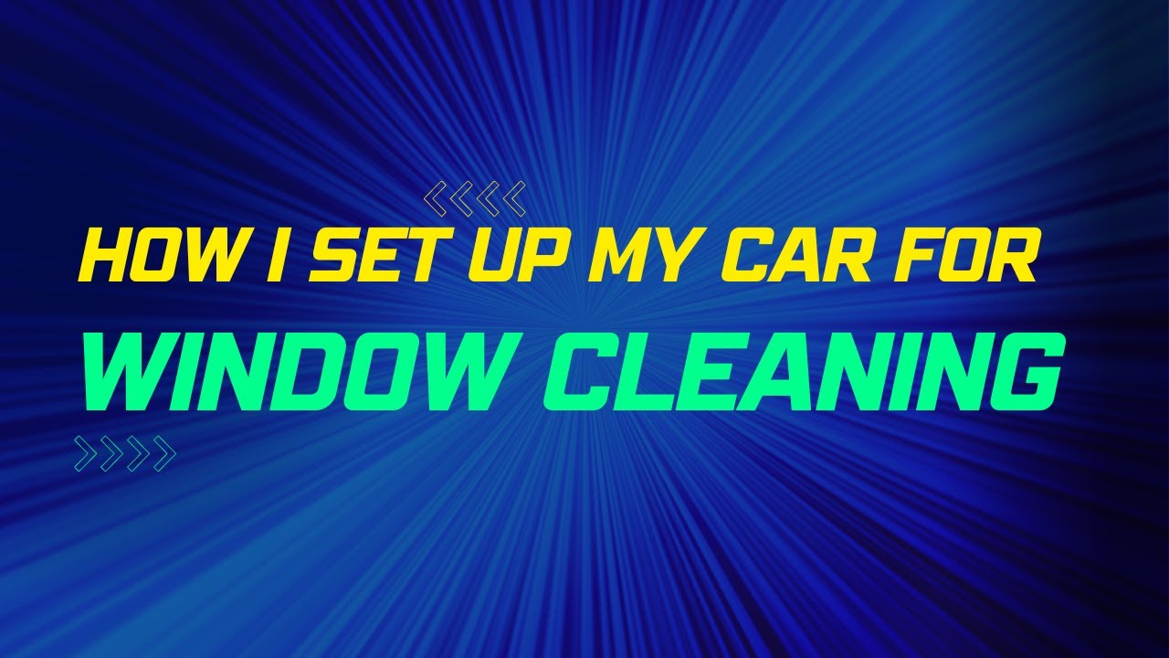 Window cleaning car setup tour | window cleaning business