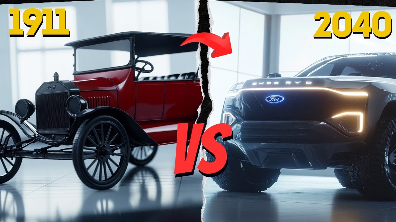 FORD transformation from 1911 to 2040. The most popular Fords of all time.