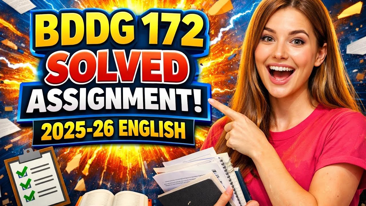 IGNOU BGDG 172 Solved Assignment 2025-26 EM | Academic Writing Skills | BA General Students