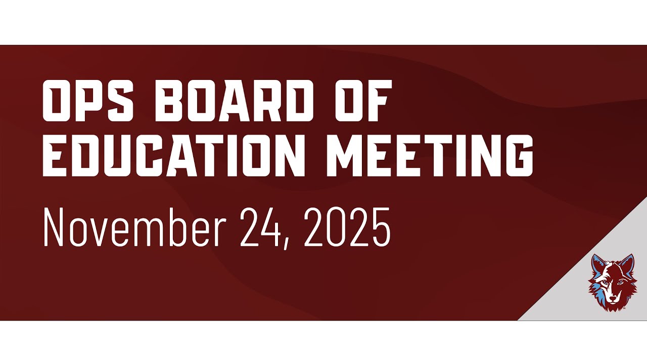 Board of Education Meeting | November 24, 2025