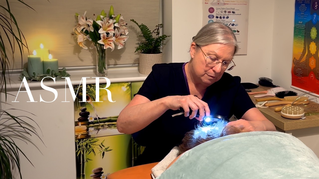ASMR Sensory Scalp Massage and Care (Unintentional ASMR, Real person ASMR)