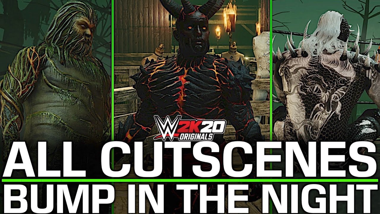 WWE 2K20 Originals: All Cutscenes | Bump in the Night!