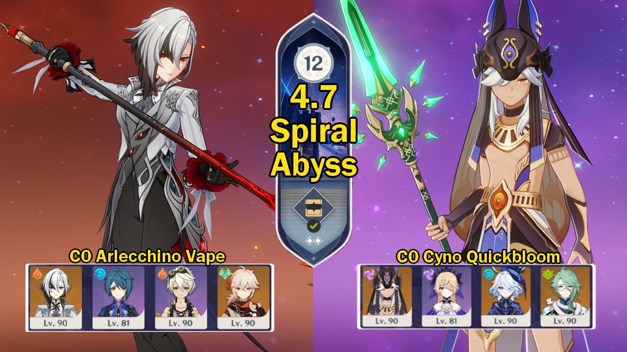 ARLECCHINO COMPLETELY DESTROYS ABYSS | 4.7 Spiral Abyss Floor 12