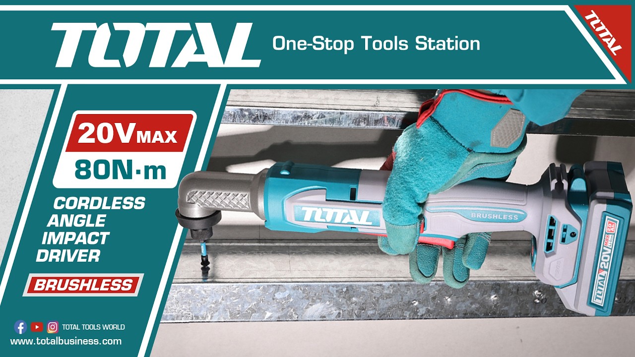 TOTAL Cordless angle impact driver TAIRLI208