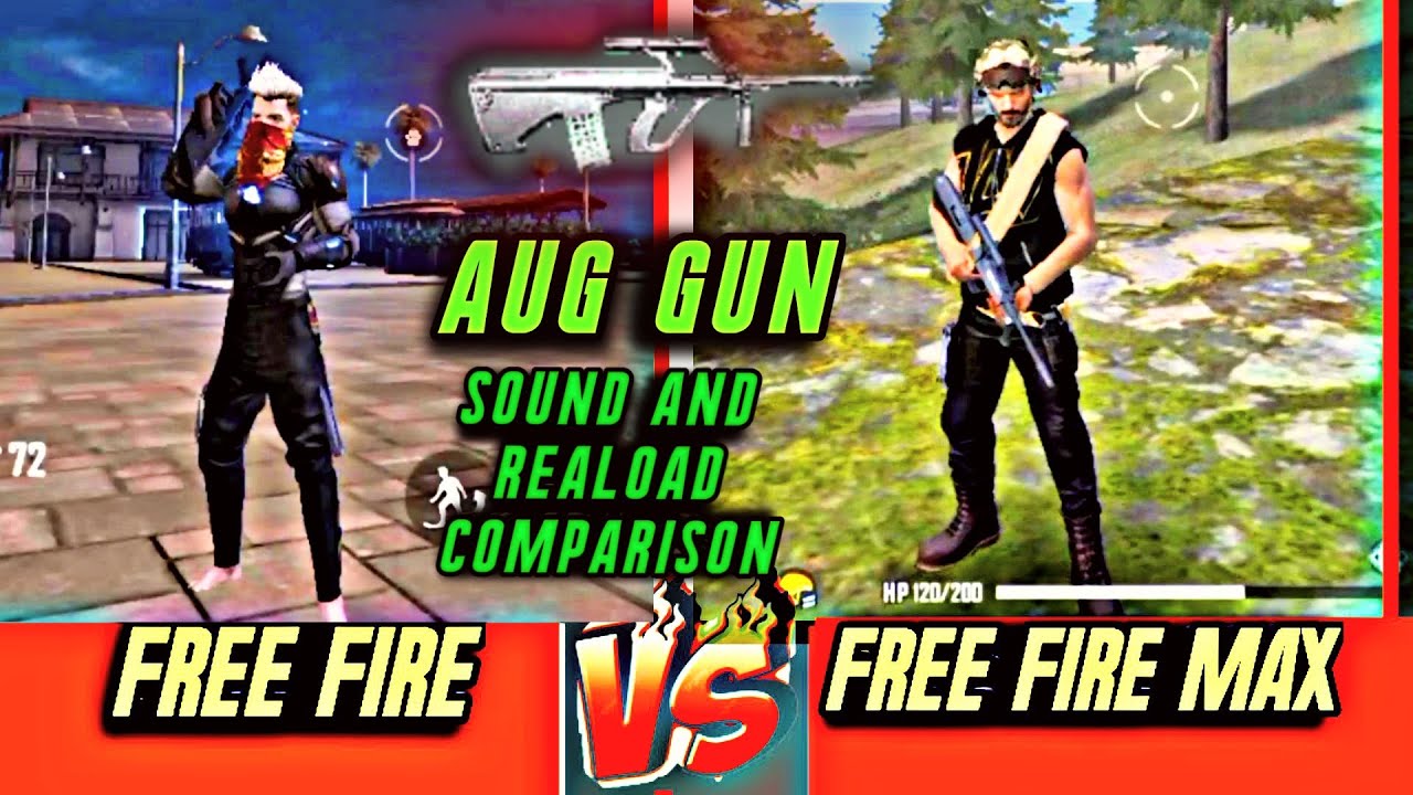 Free Fire vs Free Fire Max gun sound effects/Free Fire Aug gun sound effect/ New Aug Reload Style