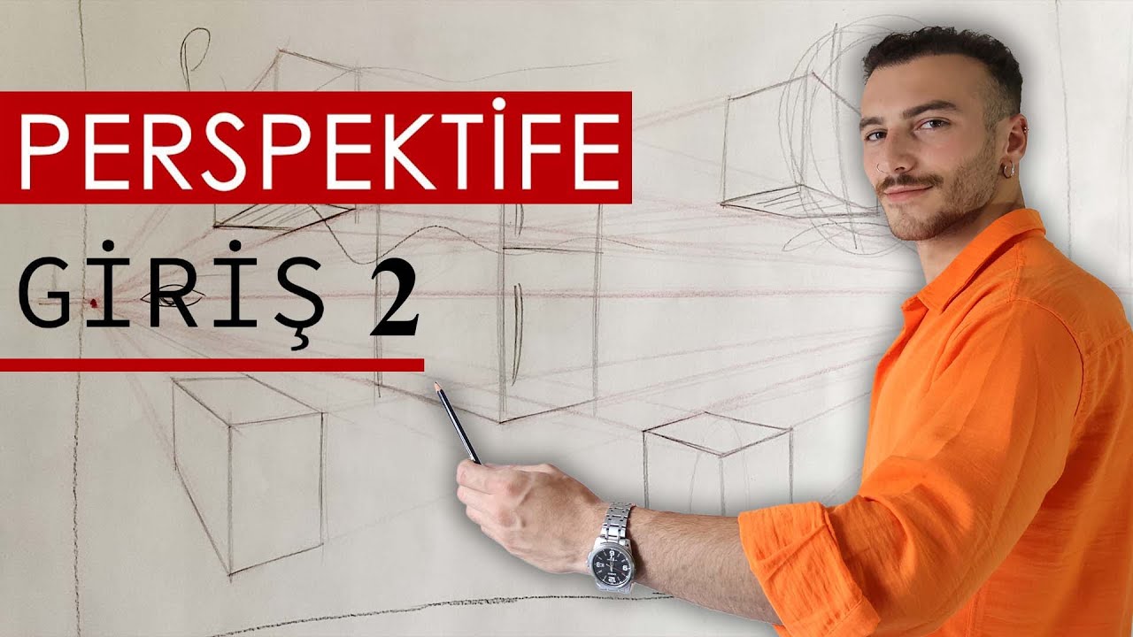 İki Noktalı Perspektif  | Perspektife Giriş 2, İç Mekan Çizimi, Basit Çizim