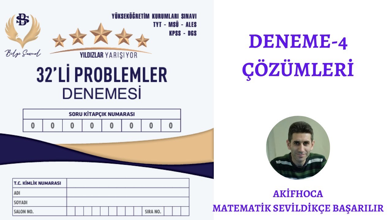 Problem Denemesi 4 | BİLGİ SARMAL YAYINLARI