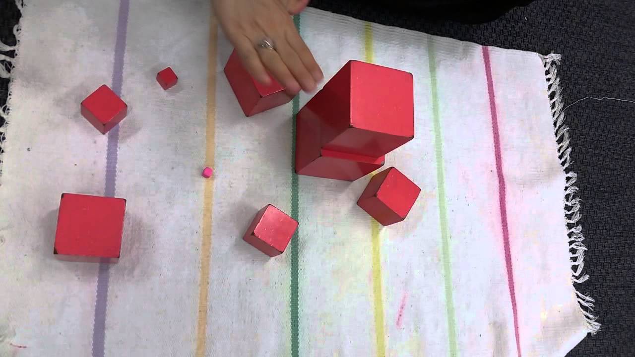 How to present The Pink Tower: Exercise (extension) Montessori Education