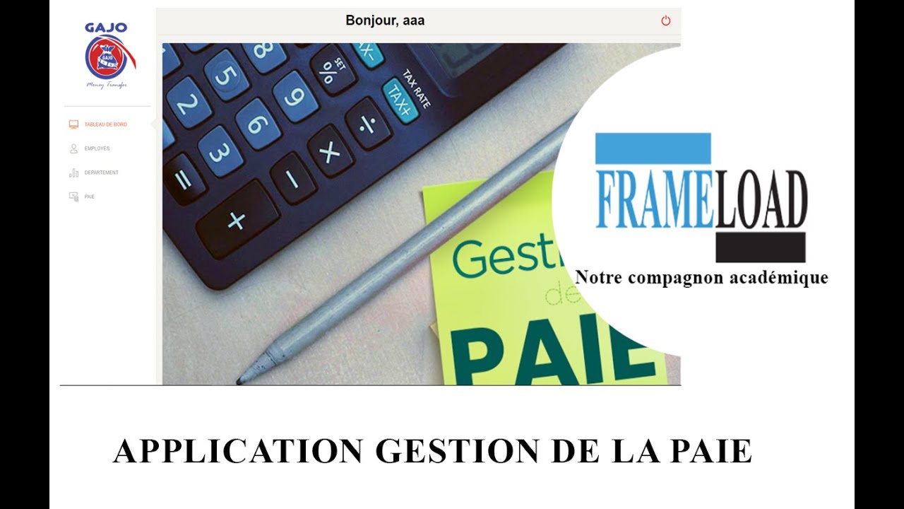 Application de gestion de la paie