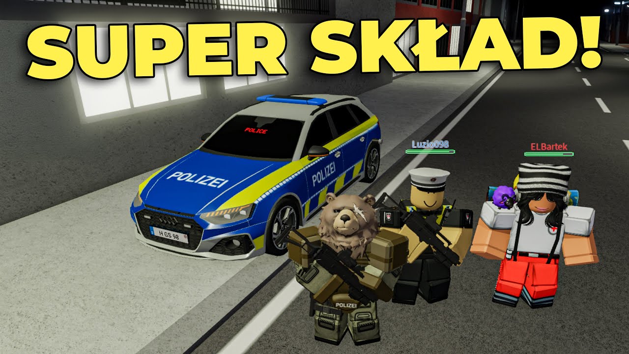 ZROBILŚMY NAJMOCNIEJSZĄ DRUŻYNĘ NA SERWERZE w Emergency Hamburg - Hogaty, Bartek i Luzio w Roblox