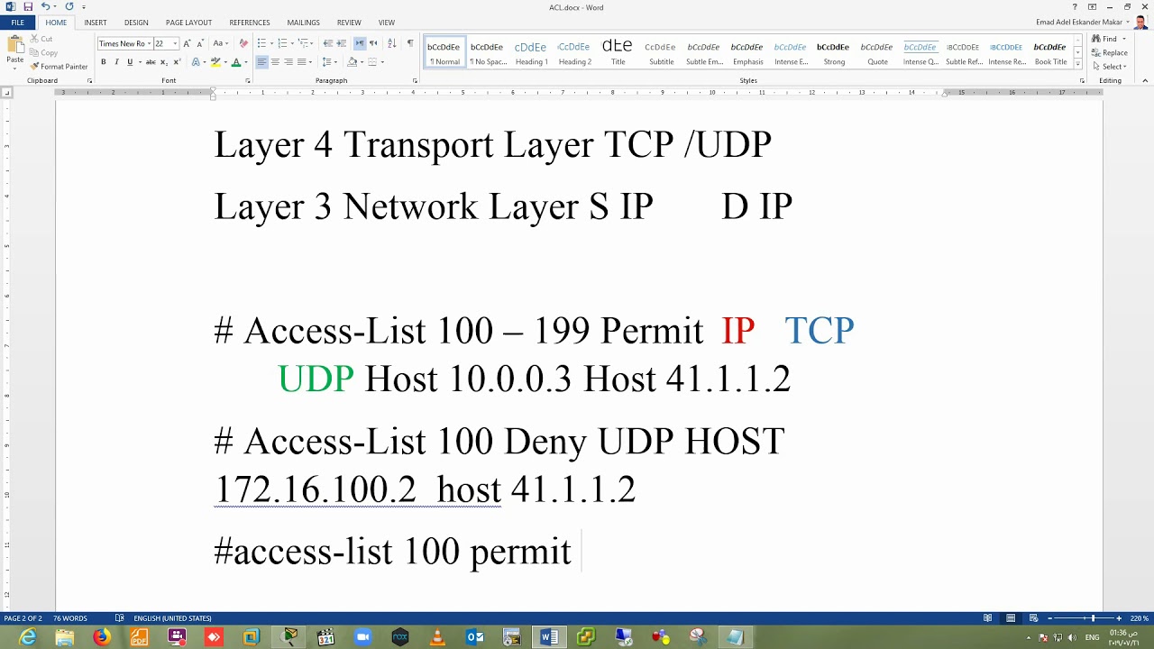 37  Access list Extended