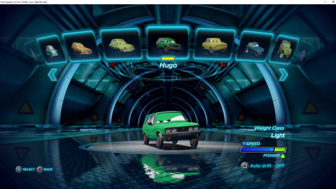 Cars 2 The video game Oil rig run and Pipeline sprint (Hugo)