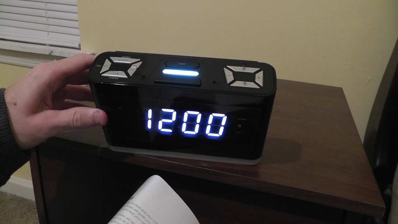 iLive Voice Activated Clock with Amazon Alexa Setup and Review