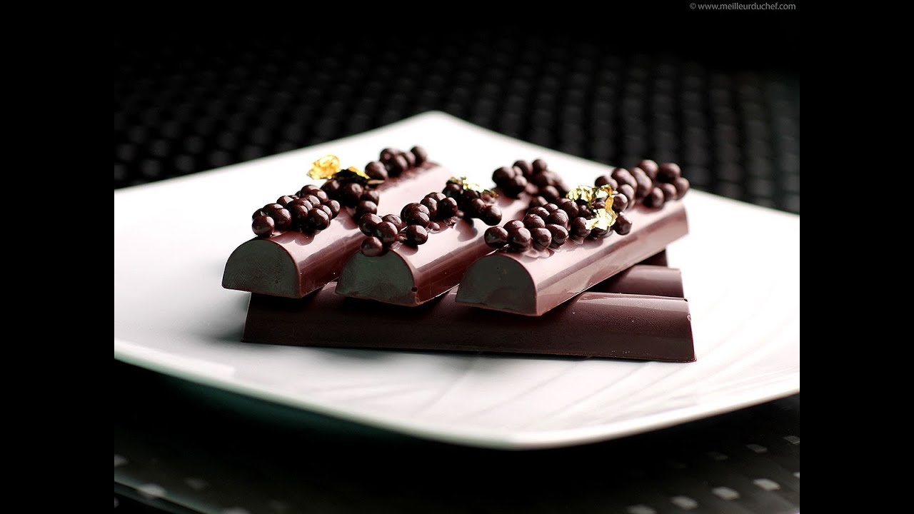 Barres tout chocolat par le MOF Philippe Bertrand