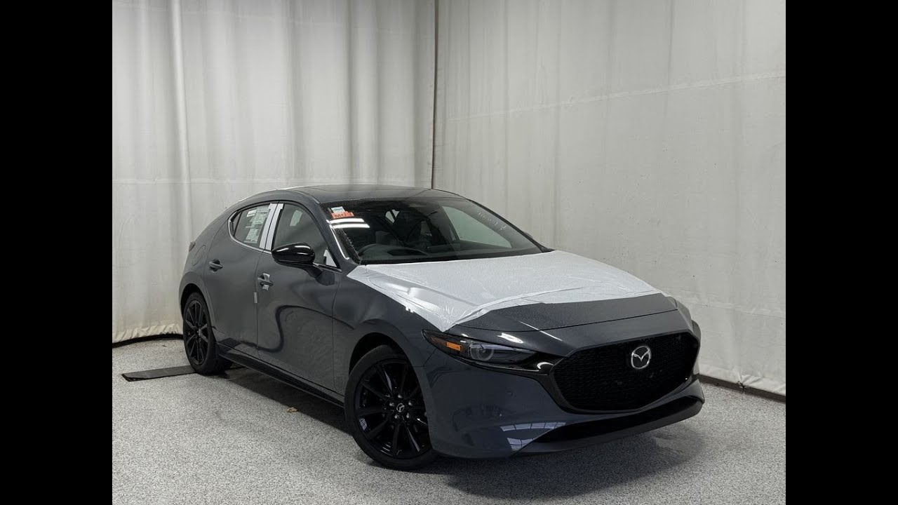 2025 Mazda3 Sport GT Turbo AWD (POLYMETAL GREY METALLIC -BLACK) Review - Park Mazda