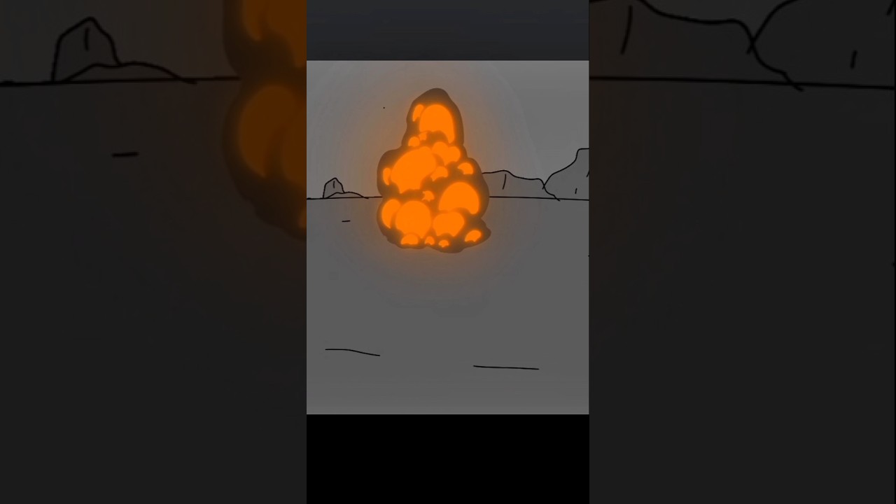 Simple Explosion Animation Tutorial #animation #flipaclip #tutorial