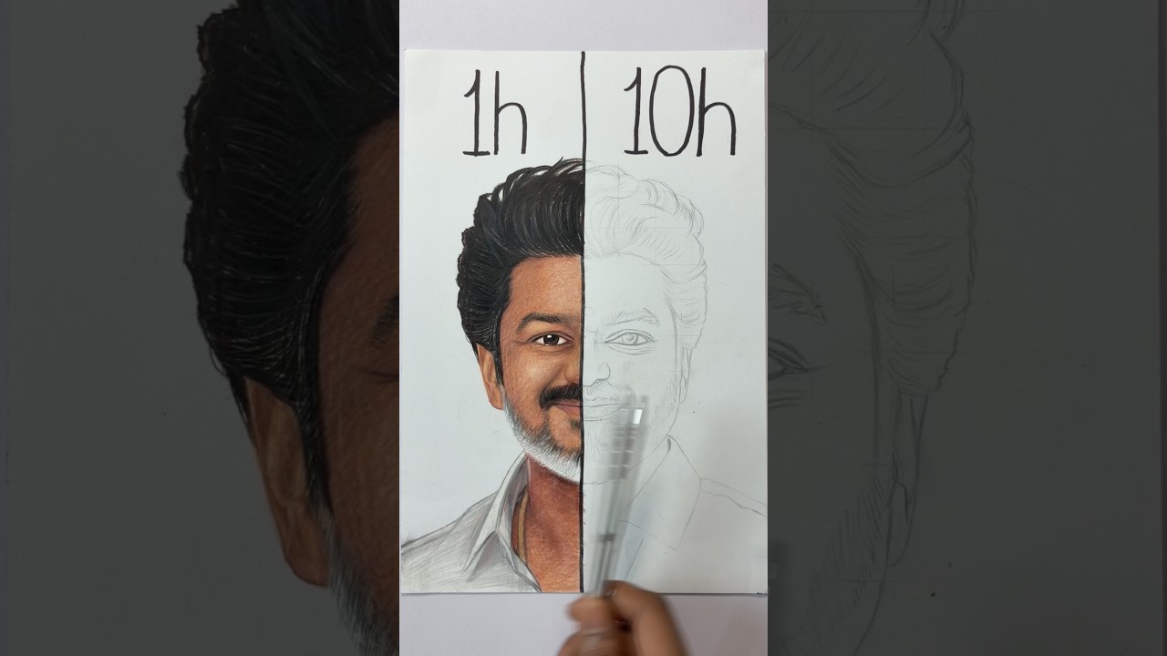 The End of an Era 🥹❤️ Thalapathy Vijay | Jana Nayagan Drawing ✍️✨ #shorts