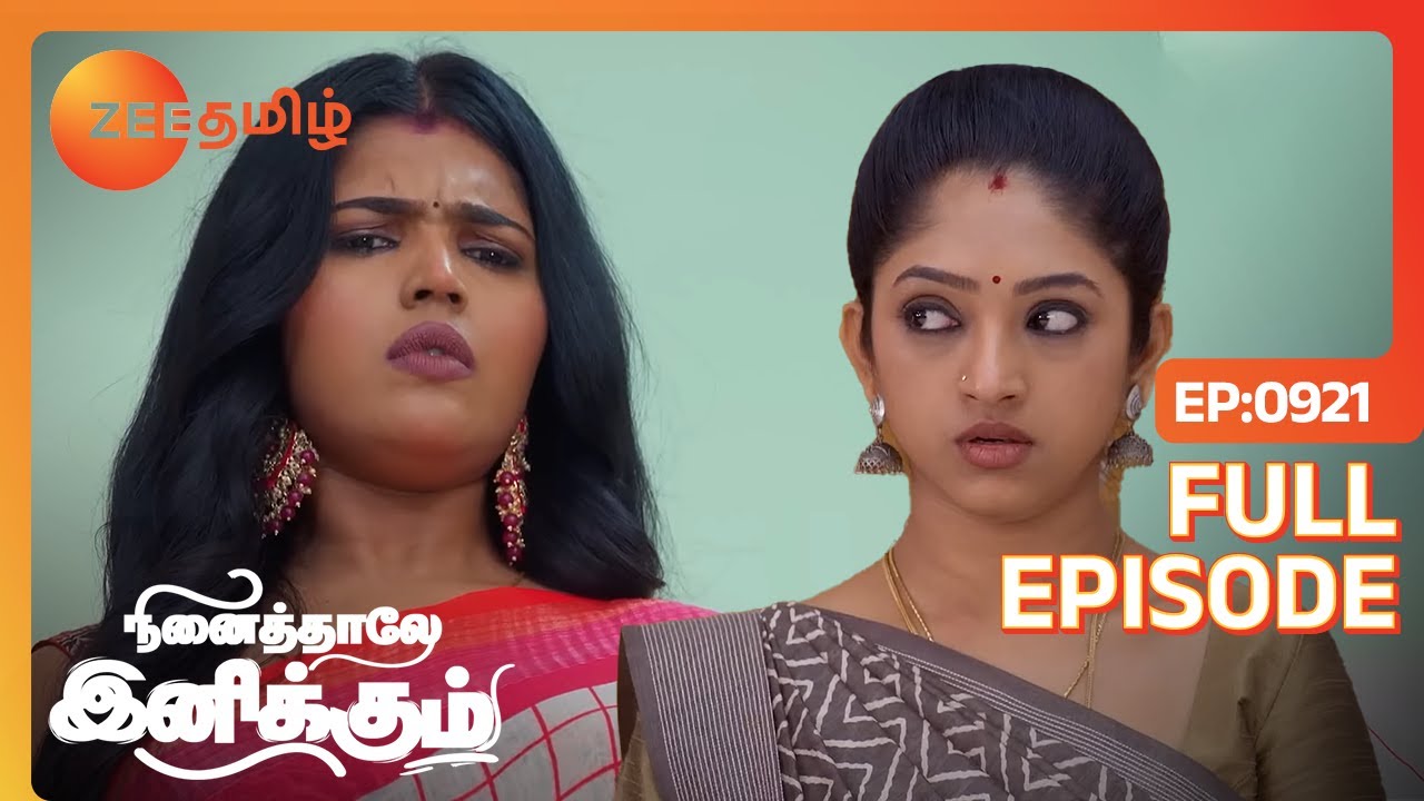 வேணாம் சித்தார்த் அப்படிலாம் பண்ணிடாதீங்க | Ninaithale Inikkum - Full Ep - 921 - Zee Tamil