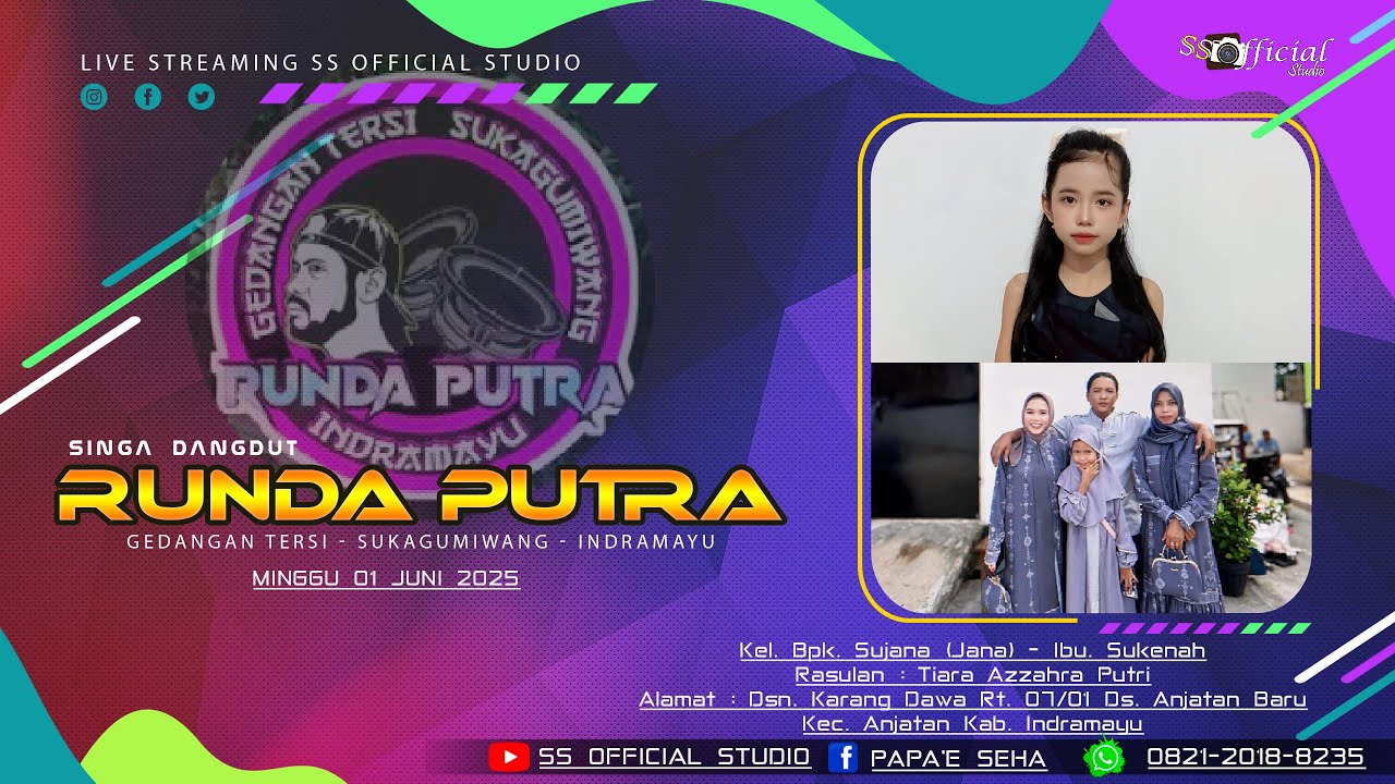 LIVE STRAMING NGARAK || SINGA DANGDUT RUNDA PUTRA || KARANG DAWA - ANJATAN || MINGGU 01 JUNI 2025