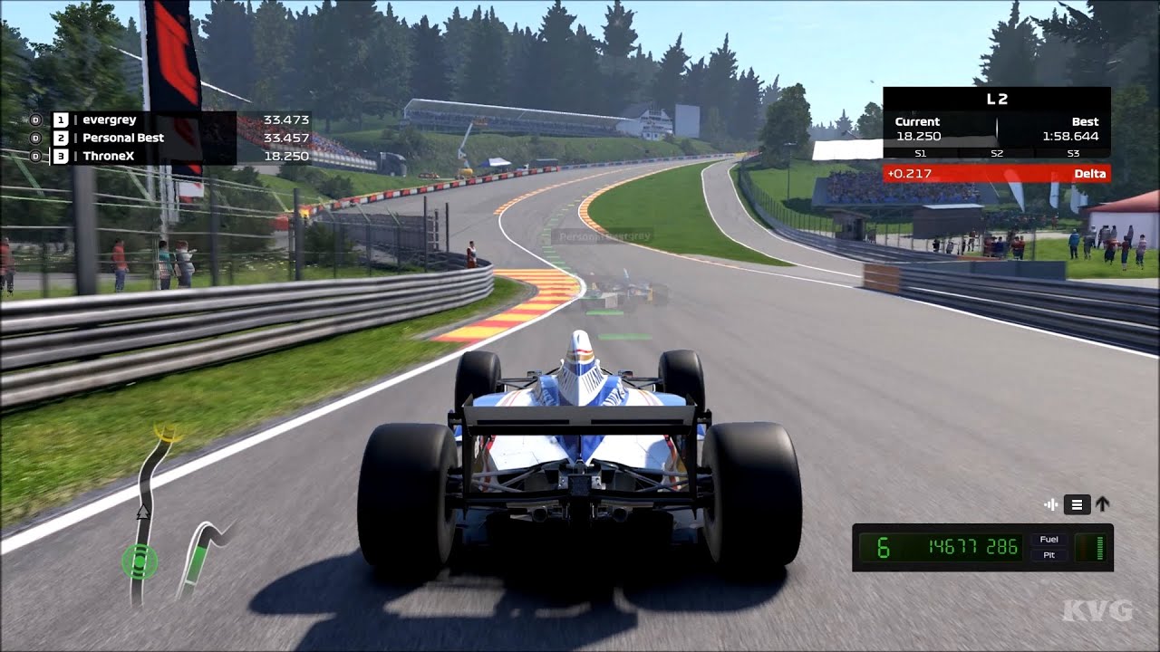 F1 2020 - Williams FW18 Renault 1996 - Test Drive Gameplay (PC HD) [1080p60FPS]