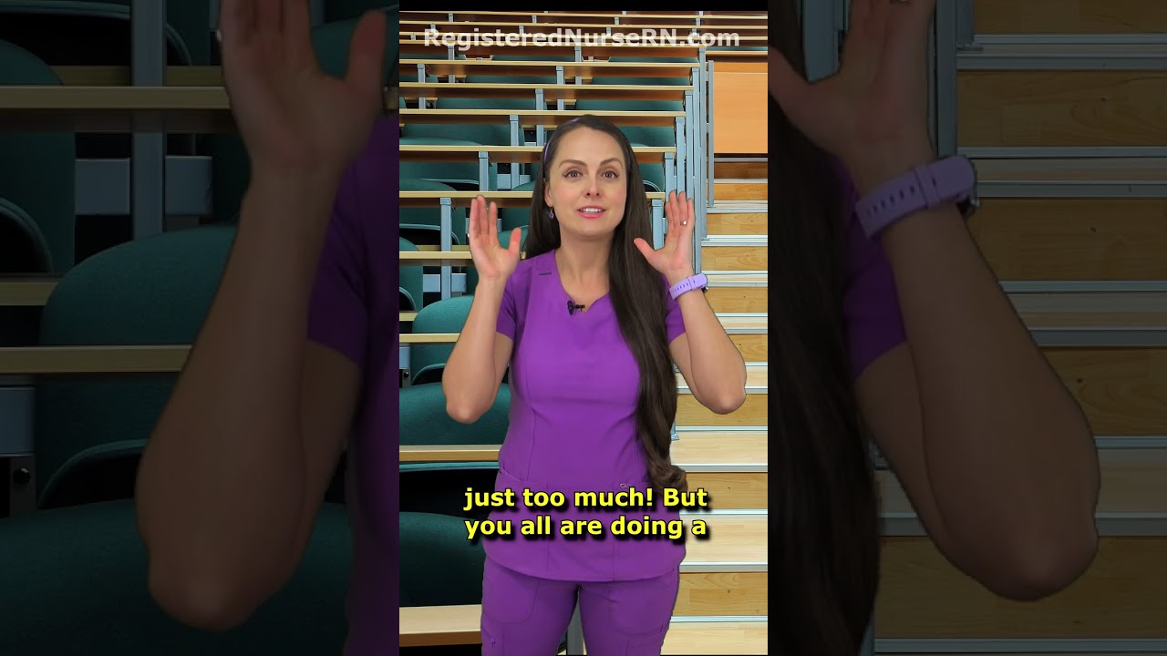 Nursing School Burnout is REAL! But Don't Quit Now! #shorts #nursing #nurse
