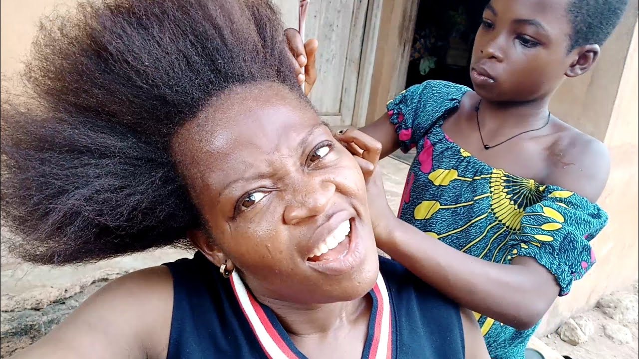 GETTING A NEW LOOK FROM A TALENTED LITTLE GIRL// LIFE IN A TYPICAL NIGERIAN VILLAGE