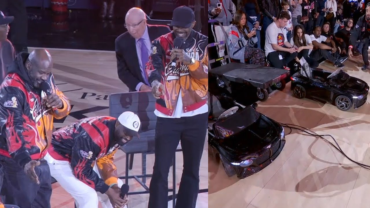 Shaq buys Dwyane Wade and Udonis Haslem Bentleys for '06 Heat Championship 😂