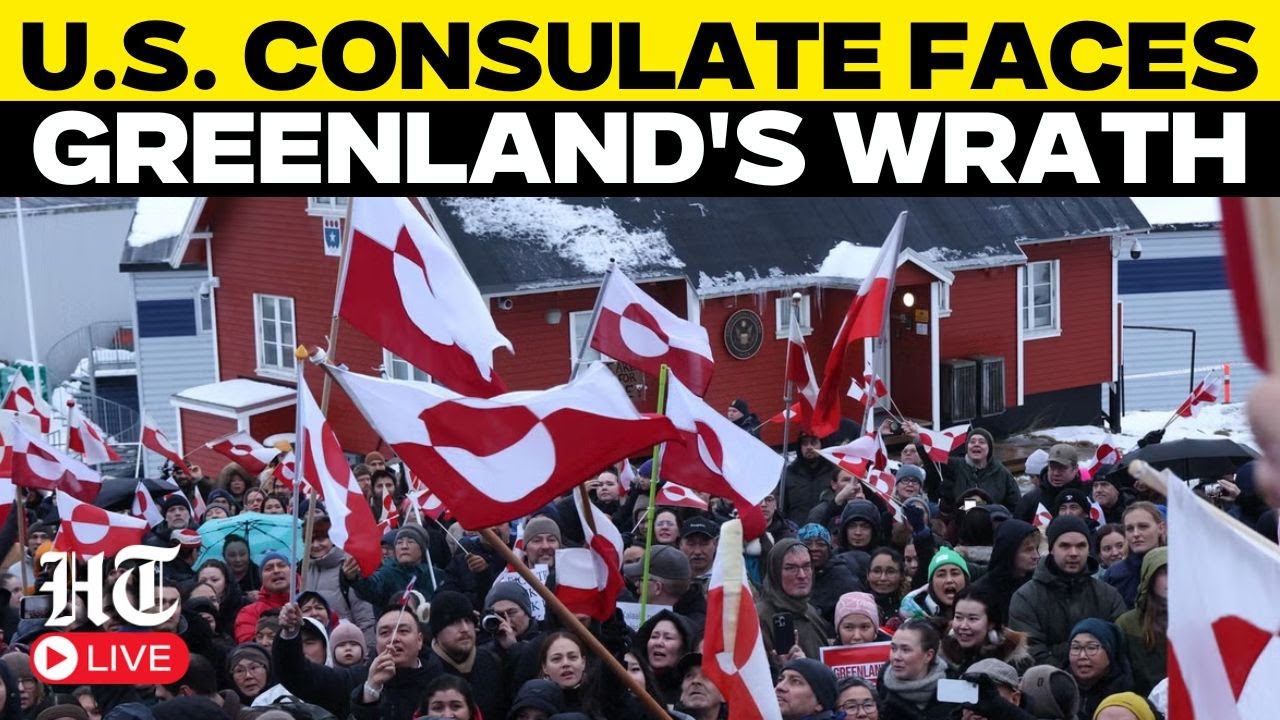LIVE | Massive Protests Against US Push on Greenland Outside U.S. Consulate | Anti-Trump Protests