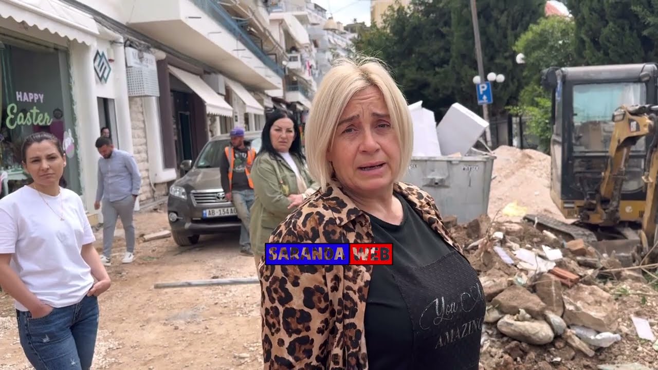 SKANDAL GJATË PUNIMEVE NË RRUGËT E SARANDËS
