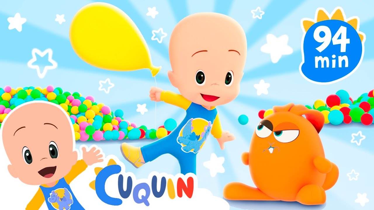 Aprenda emoções com Cuquin e coelhinhos coloridos e mais vídeos 🐰🥰😭 Desenhos animados para bebês