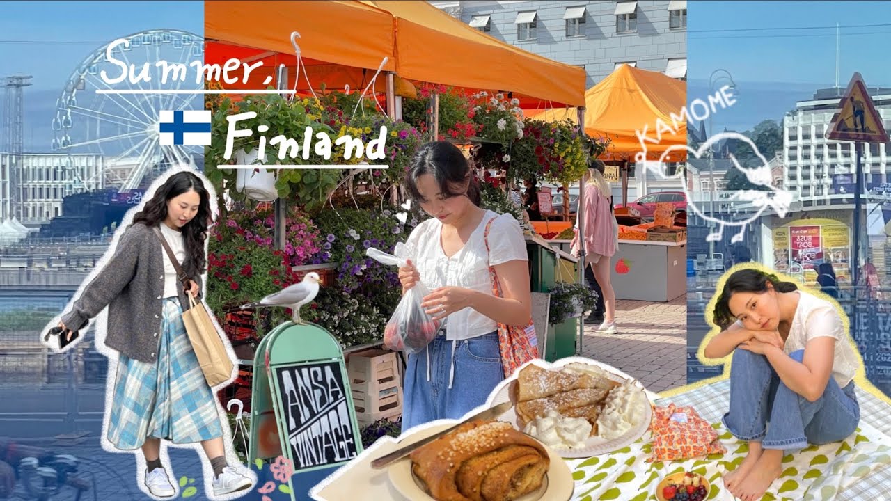 🇫🇮Summer, Finland ep.1 | 헬싱키 도심에서 만날 수 있는 맛있고 재미난 것들에 대하여🍓🎡