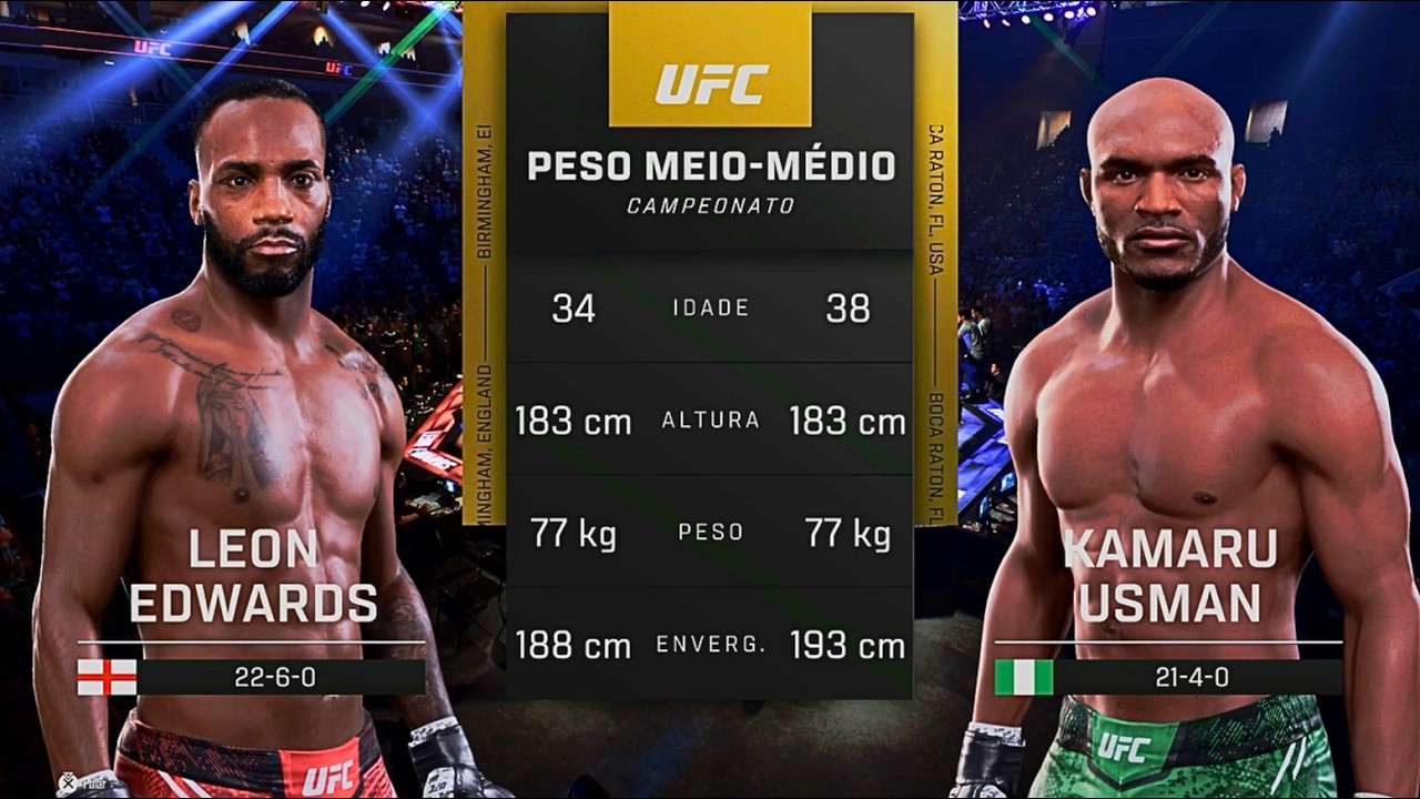 UFC 278 -  KAMARU USMAN VS LEON EDWARDS  2 - FULL FIGHT -  FielldGamer