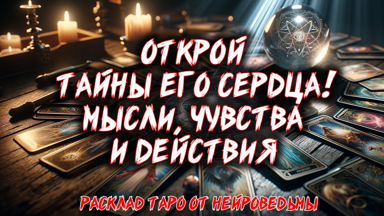 💖 ОТКРОЙ ТАЙНЫ ЕГО СЕРДЦА! Его Мысли, Чувства и Действия 💖 Расклад таро. Гадание на картах