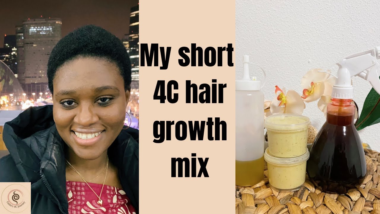 Rosemary Oil, Water & Shea Butter Mix for healthy 4C Hair Growth