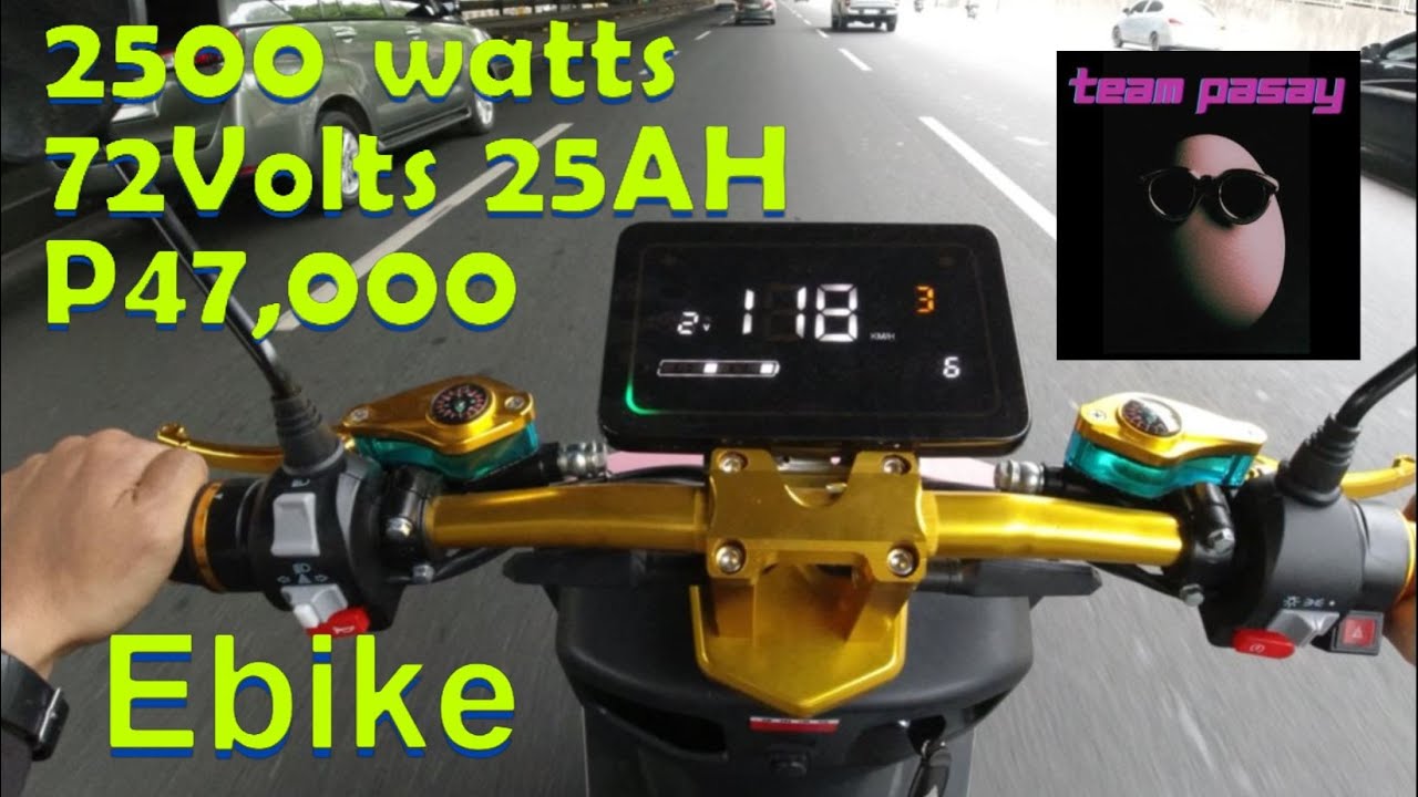 118kph Team Pasay E-BIKE | 2500 Watts 72V 25AH Electric Bike