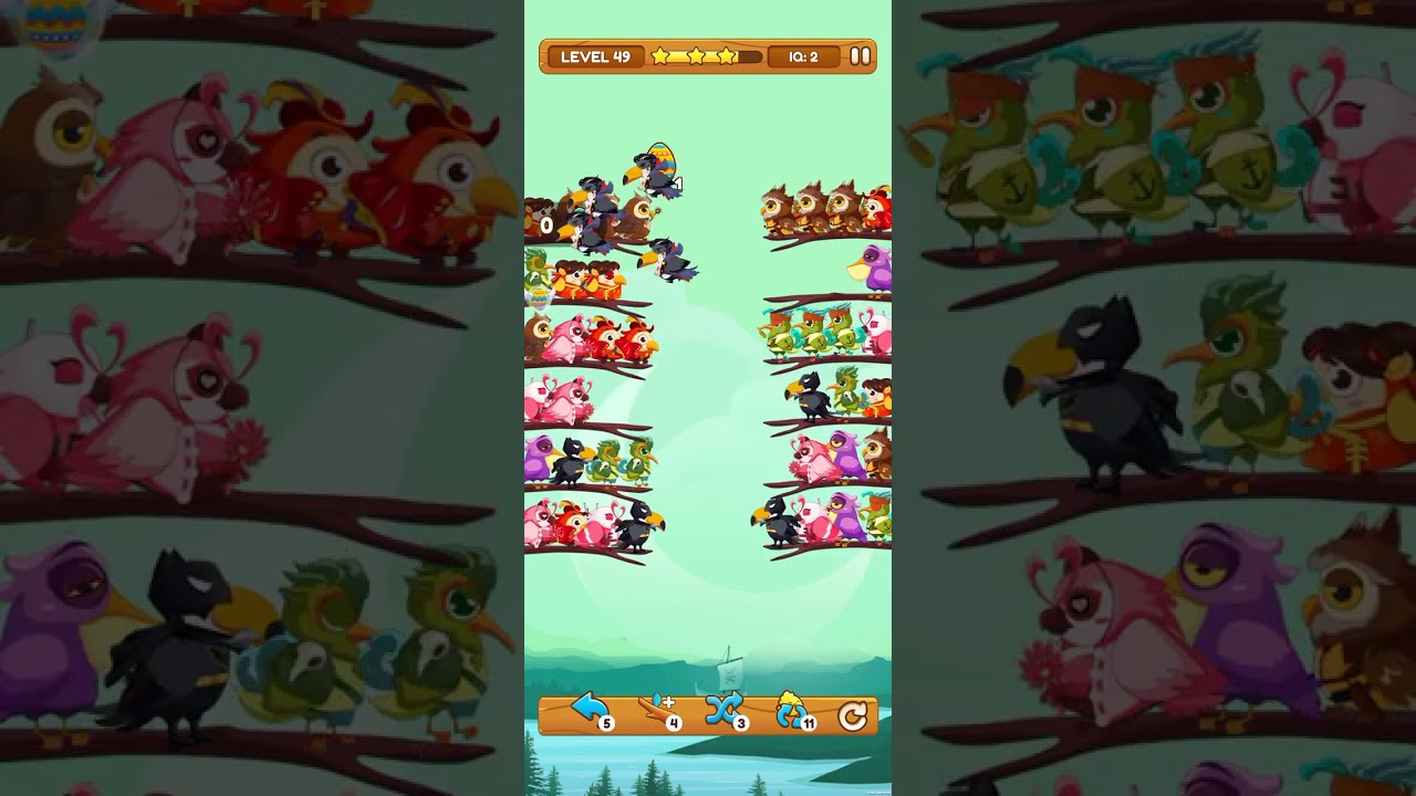 Bird sort 2 colour Puzzle game 🐦 levels 49, #gameplay#pubgmobile #gaming #puzzle