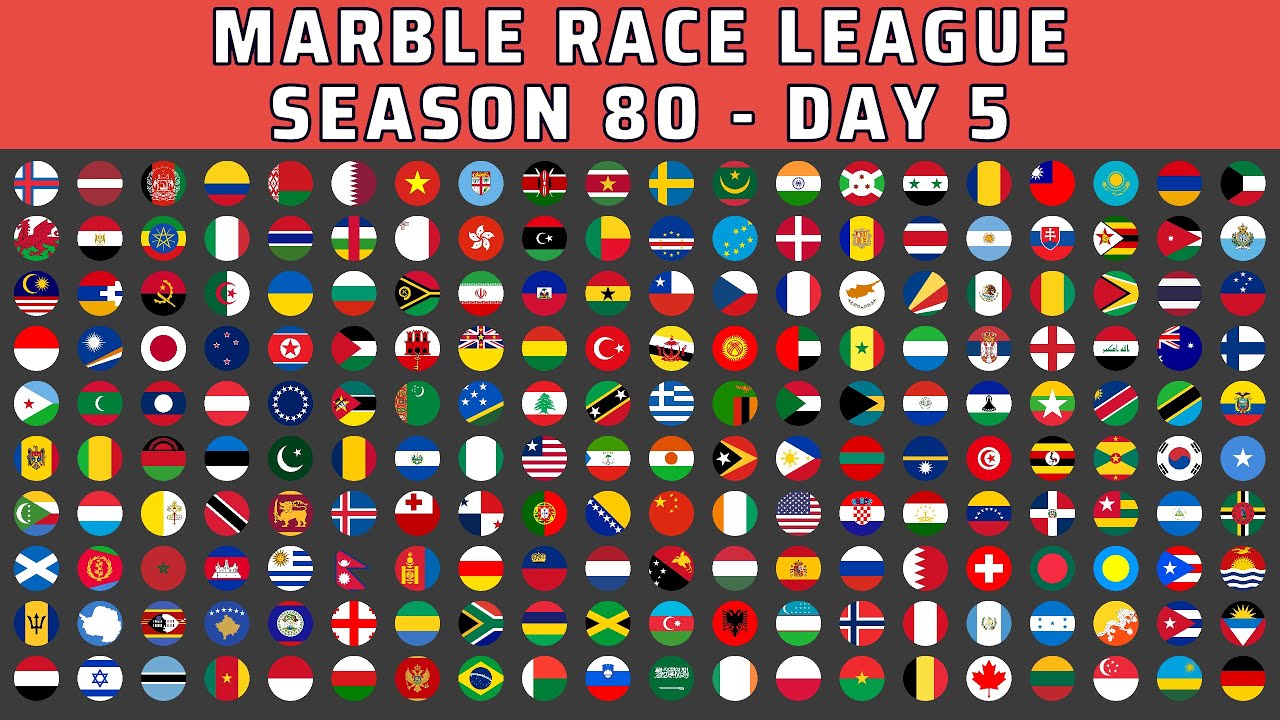 Marble Race League Session 80 Day 5 ~ 200 Countries