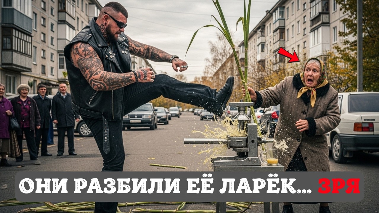 Бандиты разбили соковыжималку у старушки… но они не знали, что весь район зовёт её МАМОЙ