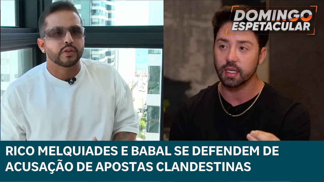 Rico Melquiades e Babal Guimarães se defendem das acusações de envolvimento com apostas clandestinas