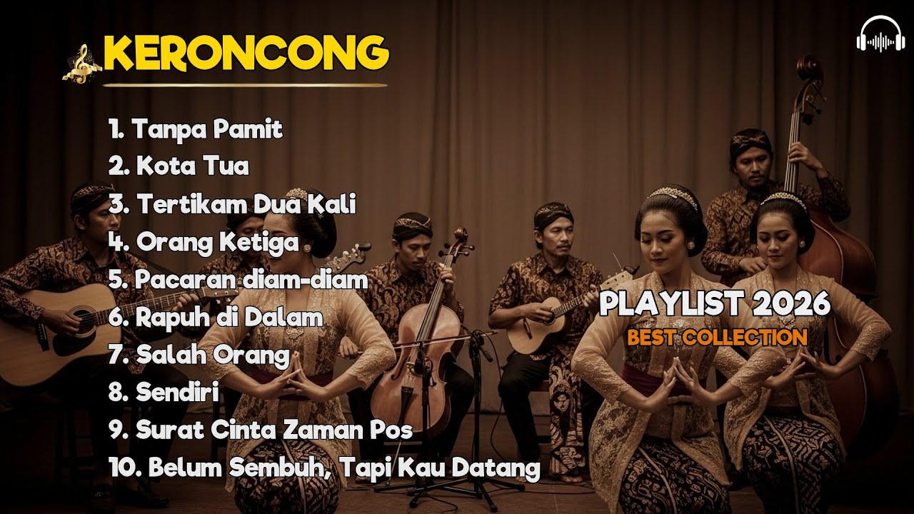 Lagu Keroncong Indonesia Sepanjang Masa | Nostalgia Musik Damai untuk Menemani Waktu Santai