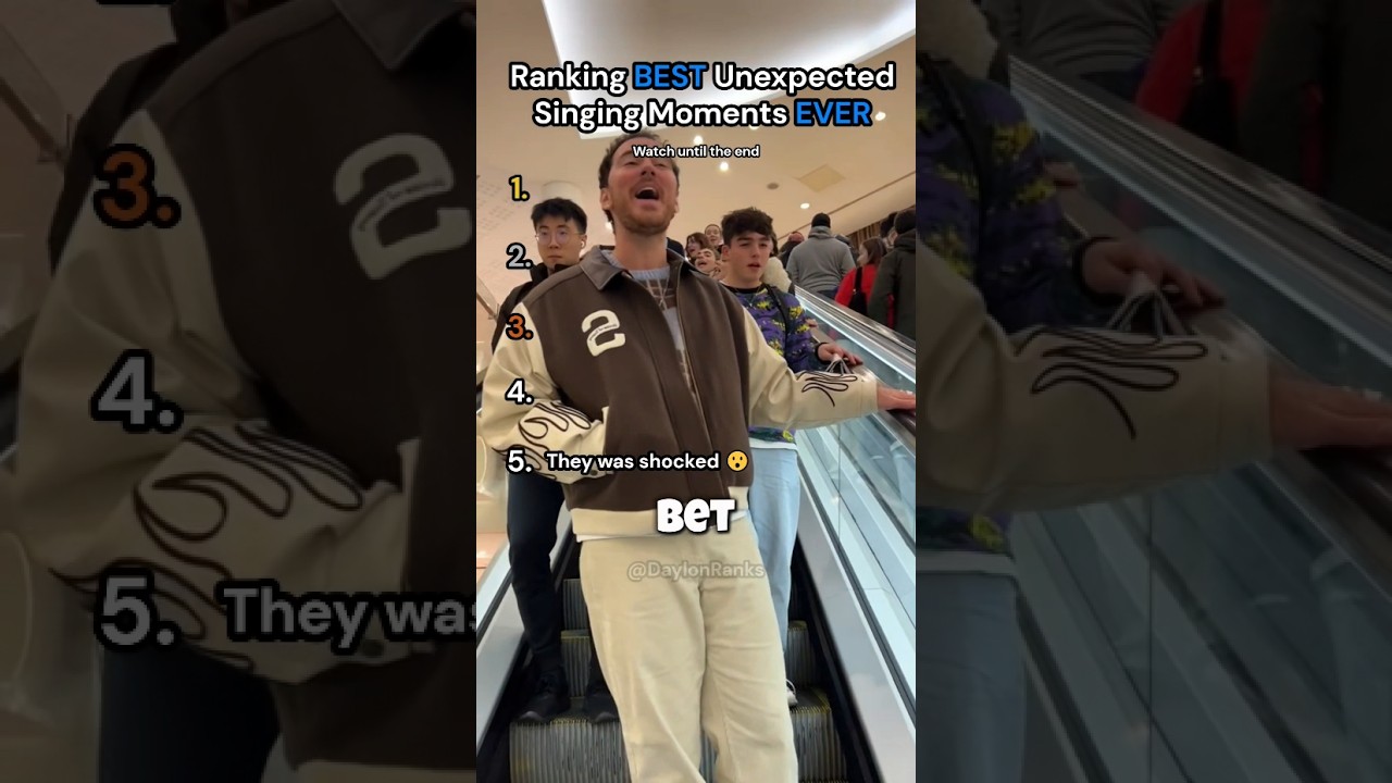Ranking BEST Unexpected Singing Moments EVER