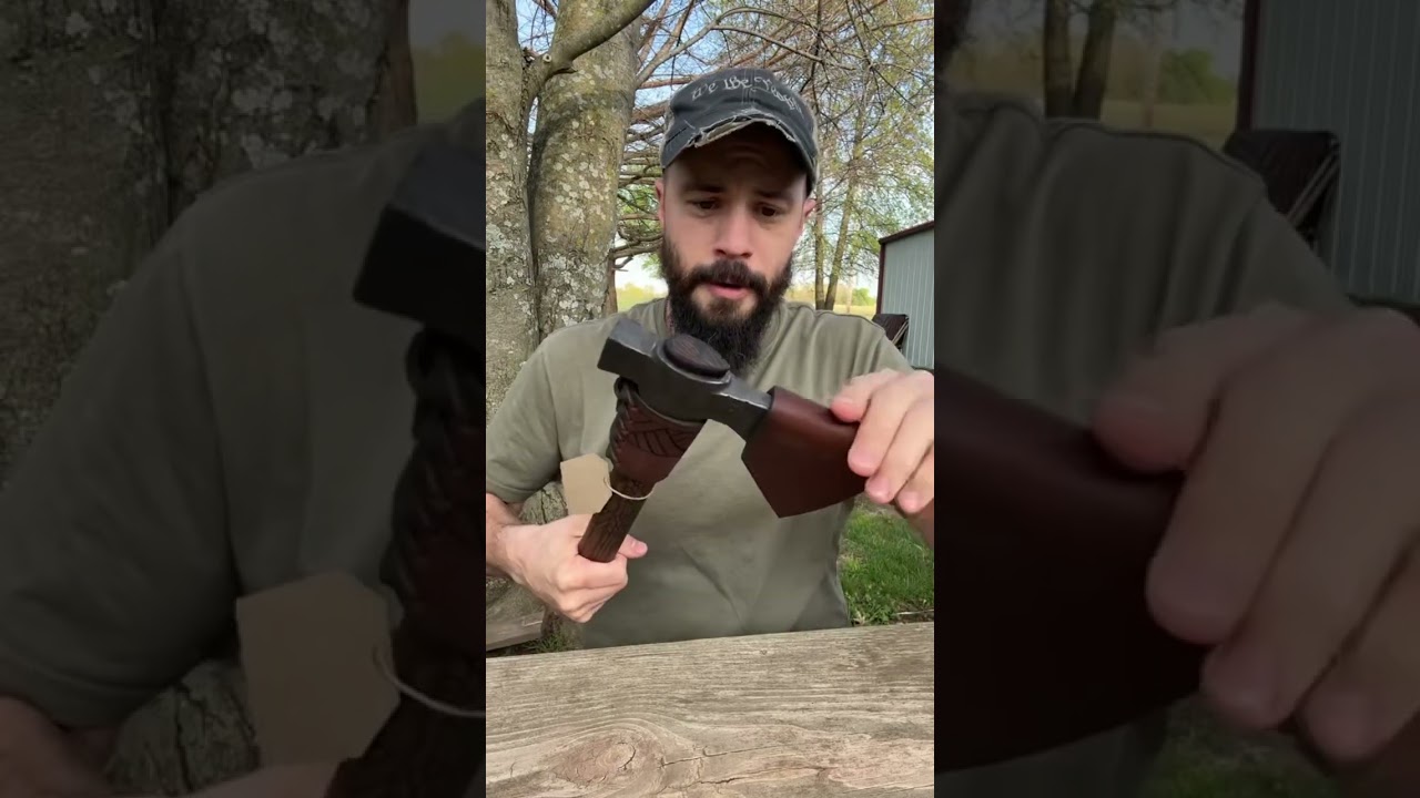 Strongway Tools Small Tomawhawk Unboxing #blade #bushcraft #unboxing #tools #axe #tomahawk